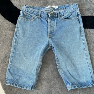 Long Denim Shorts